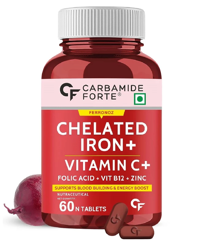 Carbamide Forte Chelated Iron + Vitamin C, B12, Folic Acid & Zinc